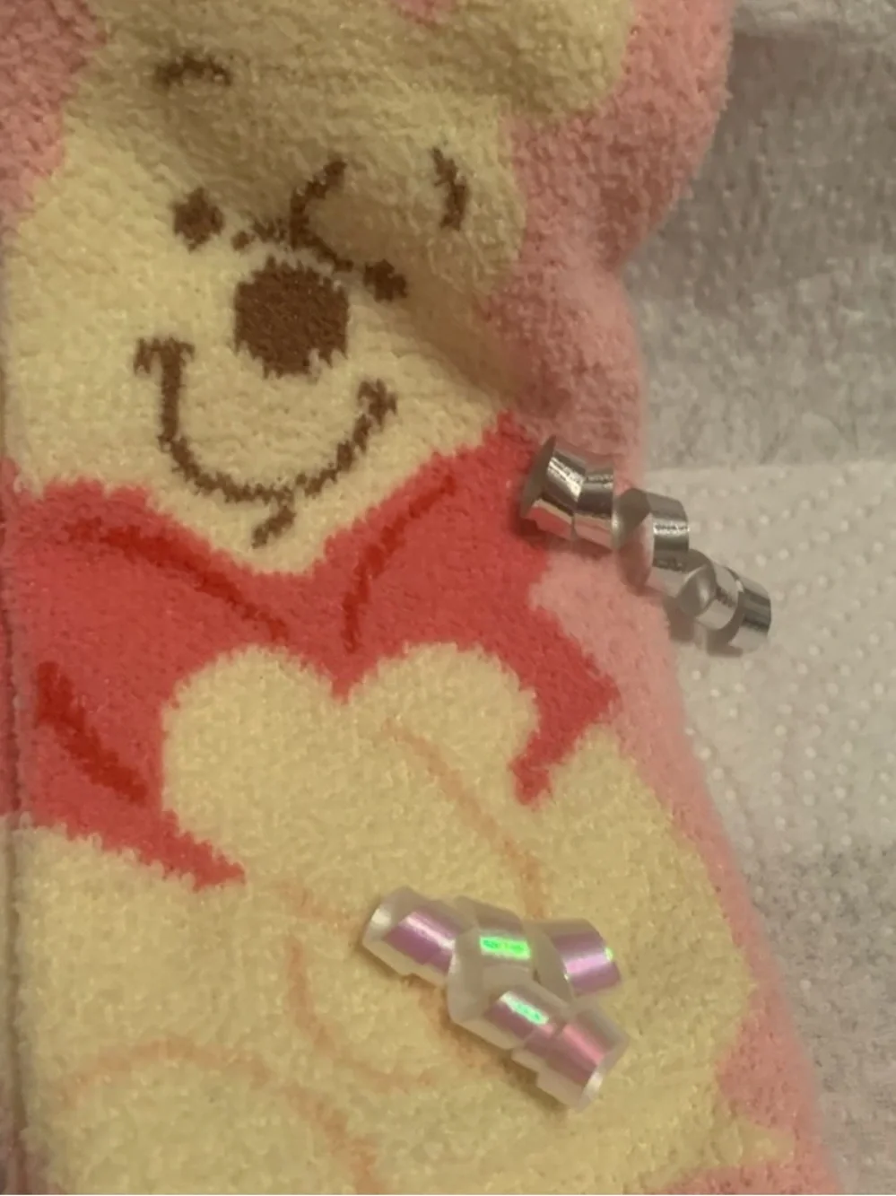 Disney Winnie the Pooh Red and Yellow Socks NEW